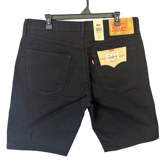 NEW Levis Mens 501 Shorts Black Size 36 Stretch NWT - Picture 4 of 13